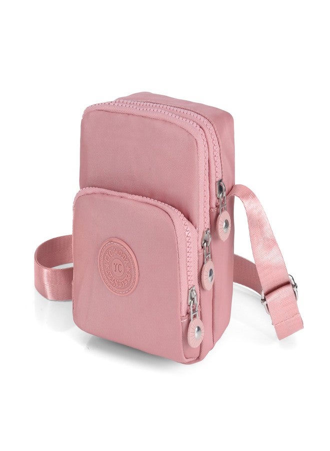 JI ACCESSORIES JI Women’s Crossbody Sling Bag For Everyday Use, Shoulder Bag with Multiple Zipper Pockets, Adjustable Strap, Water Resistant Handbag for Travel, Shopping, College (PINK) - Image 2